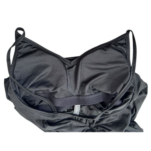 VUORI Lux Jogger Jumpsuit V Neck Black Built In Bra Super Soft Athleisure Size M - Picture 9 of 10